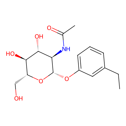 N-((2S,3R,4R,5S,6R)-2-(3-ethylphenoxy)-4,5-dihydroxy-6-(hydroxymethyl)tetrahydro-2H-pyran-3-yl)acetamide structure
