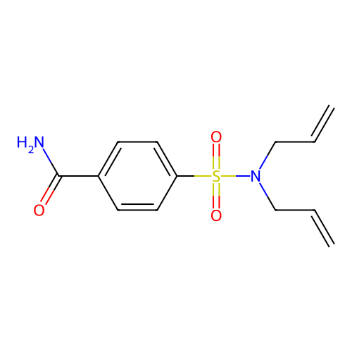 4-(N,N-diallylsulfamoyl)benzamide structure