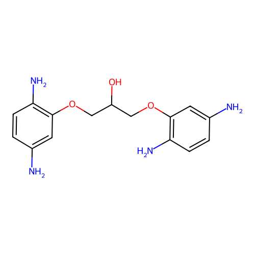 2-Propanol, 1,3-bis(2,5-diaminophenoxy)- structure