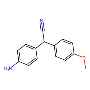 2-(4-氨基苯基)-2-(4-甲氧基苯基)乙腈 structure
