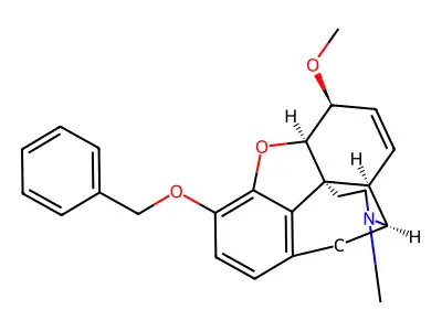 3-(Benzyloxy)-6-methoxy-17-methyl-7,8-didehydro-4,5-epoxymorphinan structure