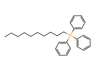 Decyltriphenylphosphonium structure