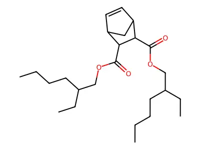 Bis(2-ethylhexyl) bicyclo[2.2.1]hept-5-ene-2,3-dicarboxylate structure