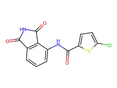 5-Chloro-N-(1,3-dioxo-2,3-dihydro-1H-isoindol-4-yl)thiophene-2-carboxamide structure