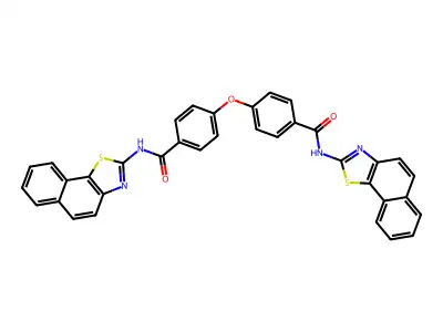 4,4'-oxybis(N-(naphtho[2,1-d]thiazol-2-yl)benzamide) structure