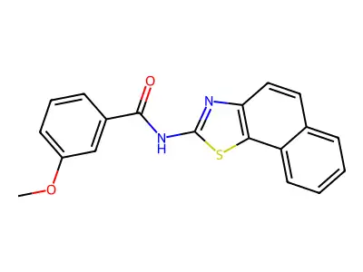3-methoxy-N-(naphtho[2,1-d]thiazol-2-yl)benzamide structure