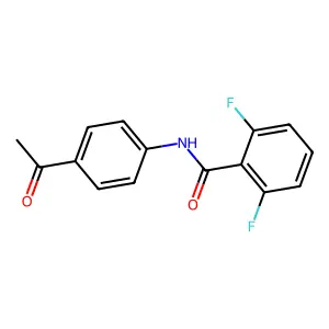 N-(4-acetylphenyl)-2,6-difluorobenzamide structure