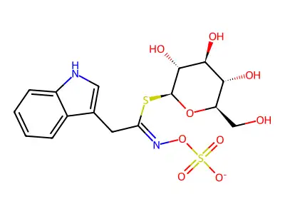 Glucobrassicin(1-) structure