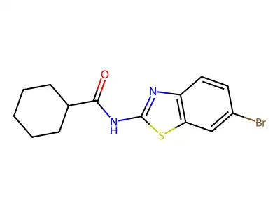 N-(6-bromobenzo[d]thiazol-2-yl)cyclohexanecarboxamide structure