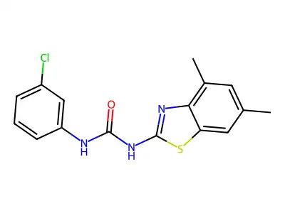 1-(3-Chlorophenyl)-3-(4,6-dimethyl-1,3-benzothiazol-2-yl)urea structure