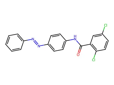 Benzamide, 2,5-dichloro-N-[4-(2-phenyldiazenyl)phenyl]- structure