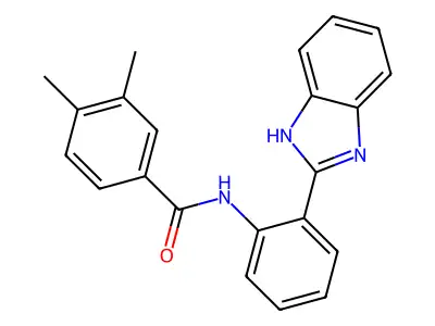 N-(2-(1H-benzo[d]imidazol-2-yl)phenyl)-3,4-dimethylbenzamide structure