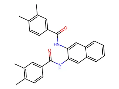 N-[3-[(3,4-dimethylbenzoyl)amino]naphthalen-2-yl]-3,4-dimethylbenzamide structure