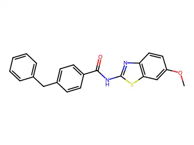 4-benzyl-N-(6-methoxy-1,3-benzothiazol-2-yl)benzamide structure