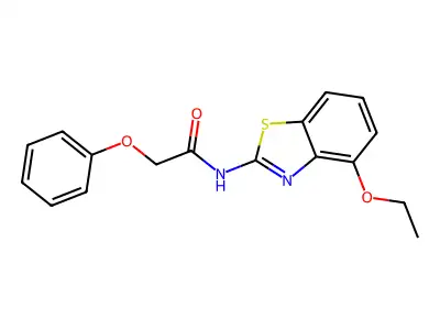 N-(4-ethoxy-1,3-benzothiazol-2-yl)-2-phenoxyacetamide structure