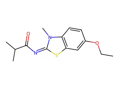 (E)-N-(6-ethoxy-3-methylbenzo[d]thiazol-2(3H)-ylidene)isobutyramide structure