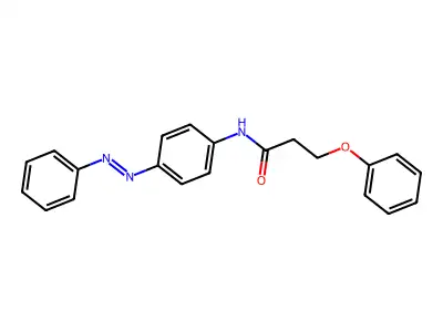 Propanamide, 3-phenoxy-N-[4-(2-phenyldiazenyl)phenyl]- structure