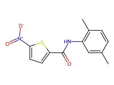 N-(2,5-dimethylphenyl)-5-nitrothiophene-2-carboxamide structure