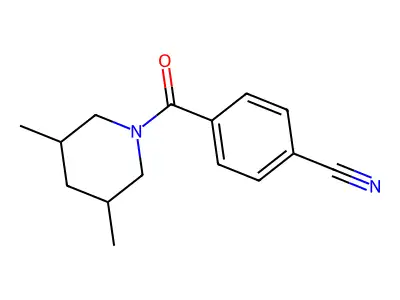 4-(3,5-Dimethylpiperidine-1-carbonyl)benzonitrile structure