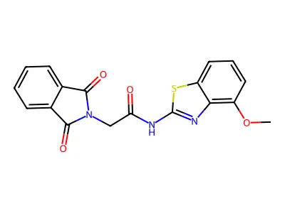 2-(1,3-dioxoisoindolin-2-yl)-N-(4-methoxybenzo[d]thiazol-2-yl)acetamide structure