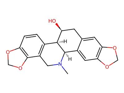 白屈菜碱 structure