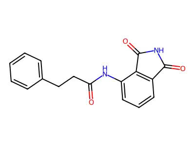 N-(1,3-dioxoisoindolin-4-yl)-3-phenylpropanamide structure