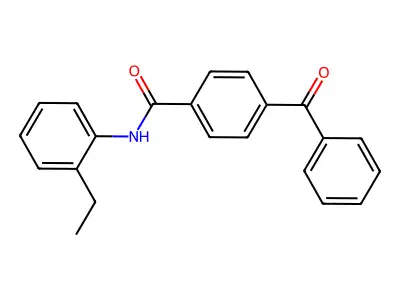4-benzoyl-N-(2-ethylphenyl)benzamide structure