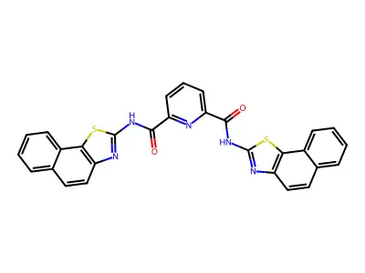 N2,N6-bis(naphtho[2,1-d]thiazol-2-yl)pyridine-2,6-dicarboxamide structure