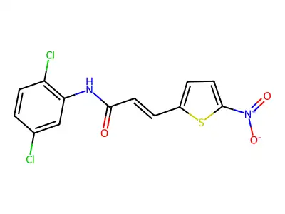 N-(2,5-Dichlorophenyl)-3-(5-nitrothiophen-2-yl)acrylamide structure