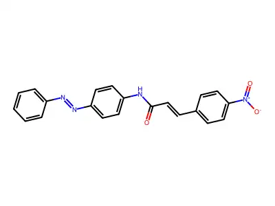 2-Propenamide, 3-(4-nitrophenyl)-N-[4-(2-phenyldiazenyl)phenyl]- structure