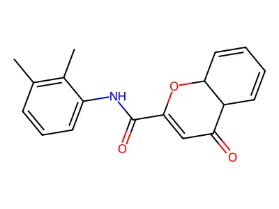 N-(2,3-dimethylphenyl)-4-oxo-4a,8a-dihydro-4H-chromene-2-carboxamide structure