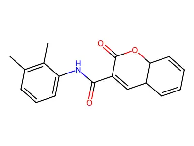 N-(2,3-dimethylphenyl)-2-oxo-4a,8a-dihydro-2H-chromene-3-carboxamide structure