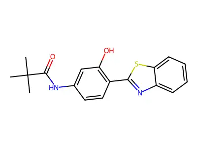 N-[4-(1,3-Benzothiazol-2-YL)-3-hydroxyphenyl]-2,2-dimethylpropanamide structure