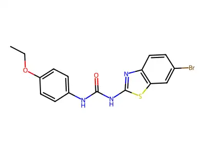 1-(6-Bromobenzo[d]thiazol-2-yl)-3-(4-ethoxyphenyl)urea structure