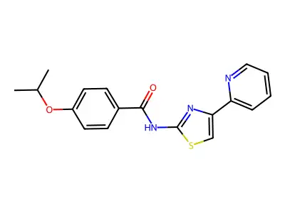 4-Isopropoxy-N-(4-pyridin-2-yl-thiazol-2-yl)-benzamide structure