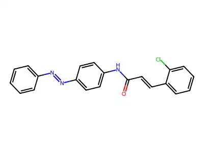 2-Propenamide, 3-(2-chlorophenyl)-N-[4-(2-phenyldiazenyl)phenyl]- structure