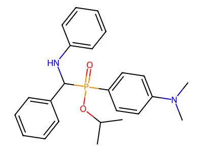 Propan-2-yl [4-(dimethylamino)phenyl][phenyl(phenylamino)methyl]phosphinate structure