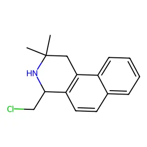 4-(Chloromethyl)-2,2-dimethyl-1,2,3,4-tetrahydrobenzo[f]isoquinoline structure