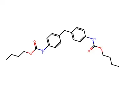 4,4'-Methylenebis(butyl N-phenylcarbamate) structure