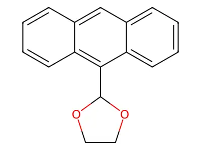 2-Anthracen-9-YL-(1,3)dioxolane structure