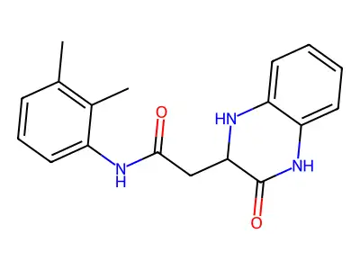 N-(2,3-dimethylphenyl)-2-(3-oxo-1,2,3,4-tetrahydroquinoxalin-2-yl)acetamide structure