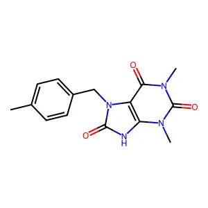 8-Hydroxy-1,3-dimethyl-7-(4-methylbenzyl)-3,7-dihydro-1H-purine-2,6-dione structure