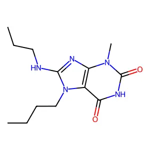 7-Butyl-3-methyl-8-(propylamino)-3,7-dihydro-1H-purine-2,6-dione structure