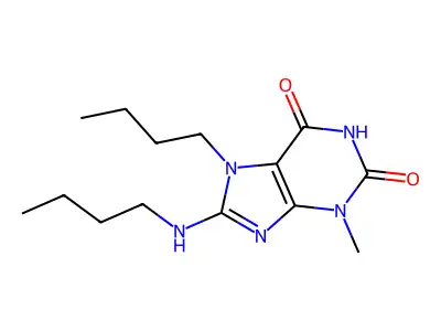 7-Butyl-8-(butylamino)-3-methyl-3,7-dihydro-1H-purine-2,6-dione structure