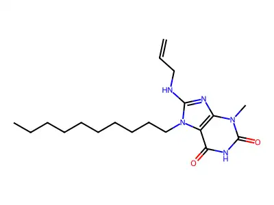 8-(Allylamino)-7-decyl-3-methyl-3,7-dihydro-1H-purine-2,6-dione structure