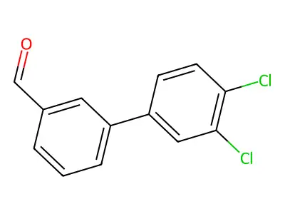 3',4'-Dichlorobiphenyl-3-carbaldehyde structure