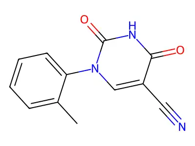 1-(2-Methylphenyl)-2,4-dioxo-1,2,3,4-tetrahydropyrimidine-5-carbonitrile structure