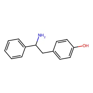 4-(2-Amino-2-phenylethyl)phenol structure