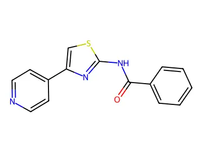 N-[4-(4-Pyridinyl)-1,3-thiazol-2-yl]benzamide structure