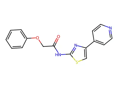 2-Phenoxy-N-(4-pyridin-4-yl-thiazol-2-yl)-acetamide structure